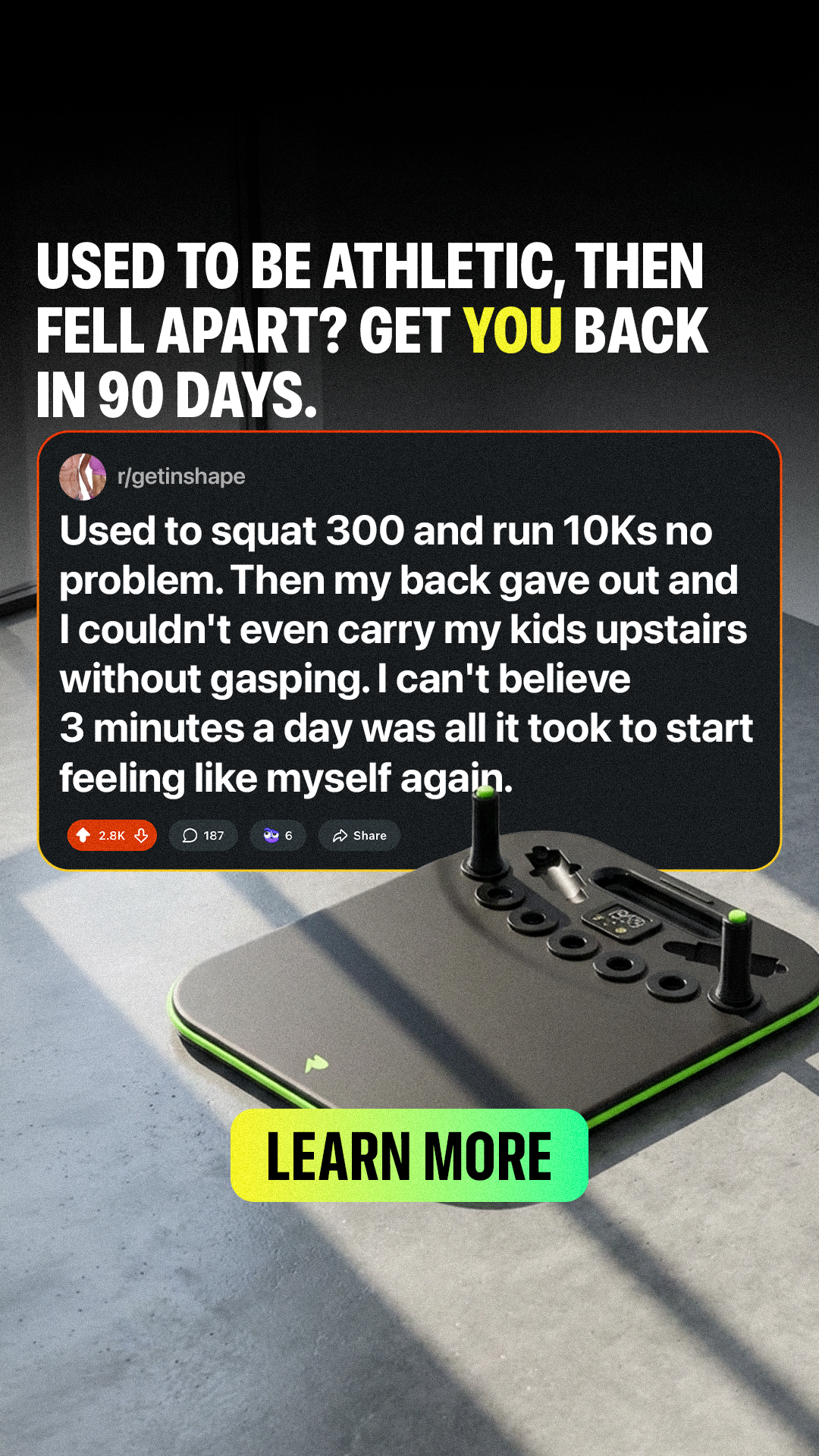 Pure Plank ad concept